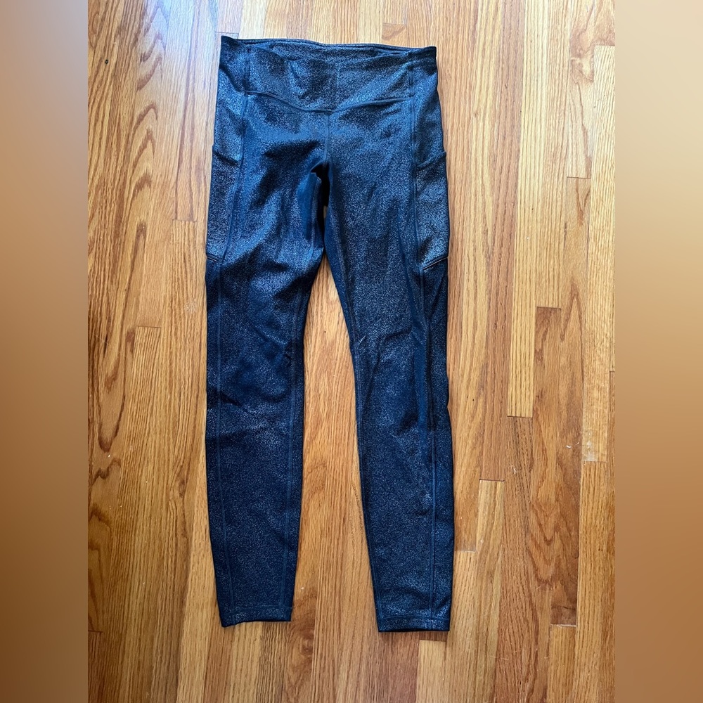 Lululemon Speed Up Tight 28" Foil Sz 4 Luxtreme Leggings Side Pockets Stretch